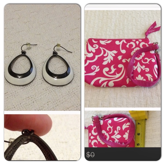 Lia Sophia earrings and Thirty-one wristlet bundle