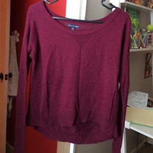 American eagle sweater maroon
