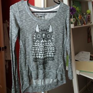Aeropostal Bethany Mota collection owl sweater