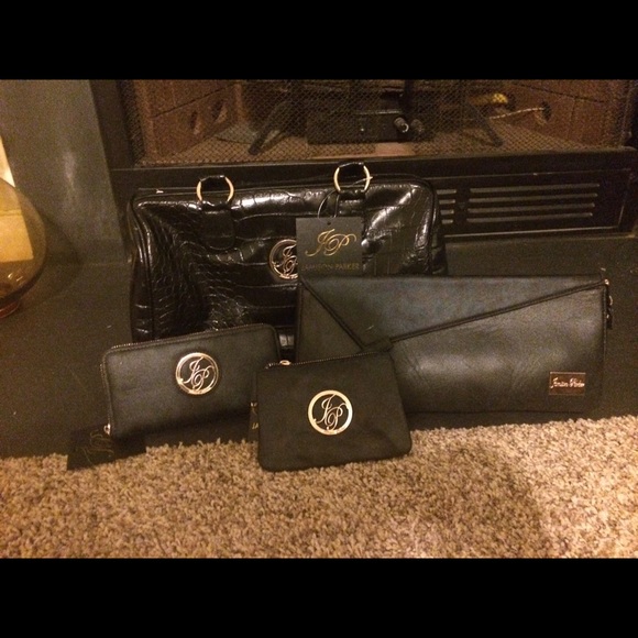 Wallet, wristlet and clutch set