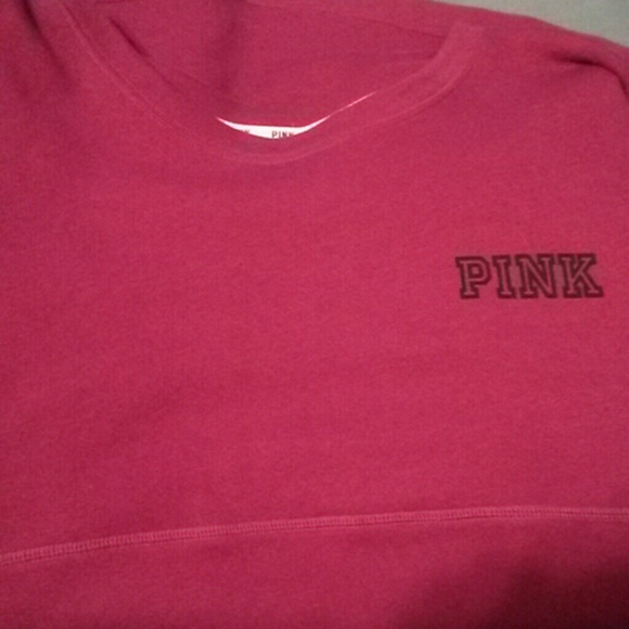 VS pink varsity crew neck