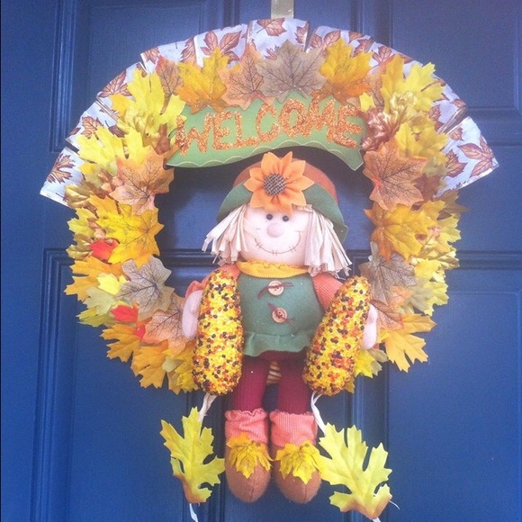 Handmade fall wreath