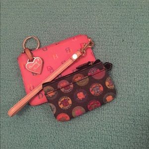 Dooney & Bourke change purse and Wristlet