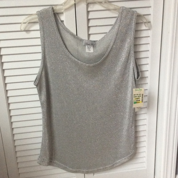 Silver sparkling cami