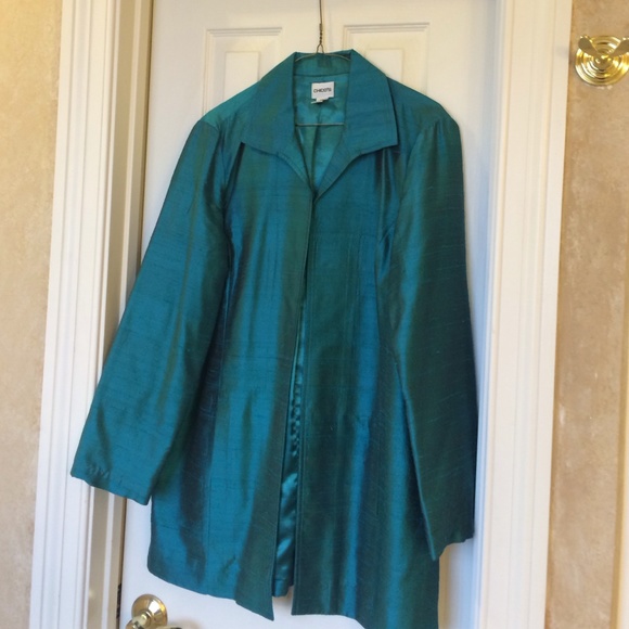 Jade shantung Chicos Jacket - Picture 1 of 1