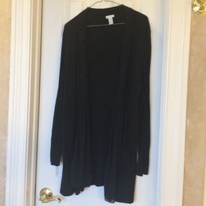 Black Chicos lightweight long sweater duster
