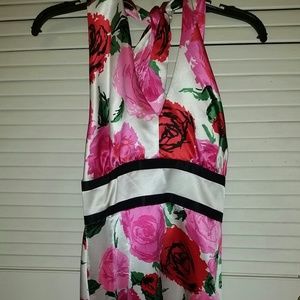 Flowers Everywhere!  Flora Kung Halter Dress