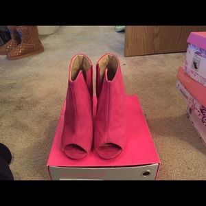 Pink booties