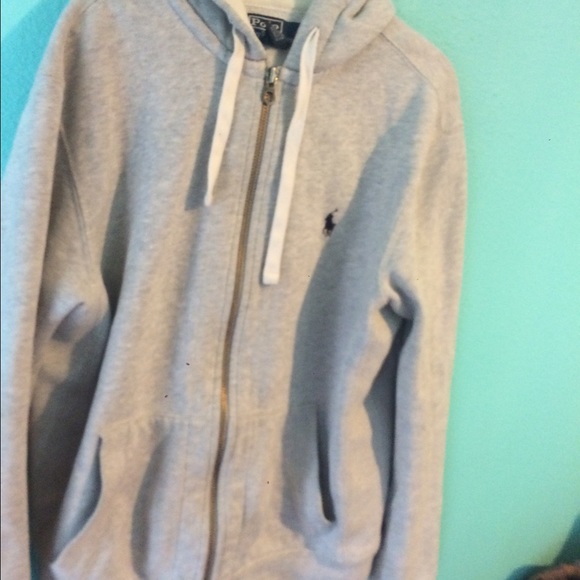 light gray polo hoodie!