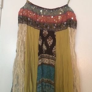 Indian Embroidered Straps Top