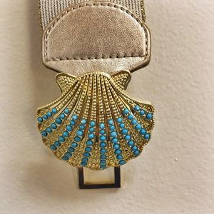 Lilly Pulitzer Emmett Seashell Belt M/L