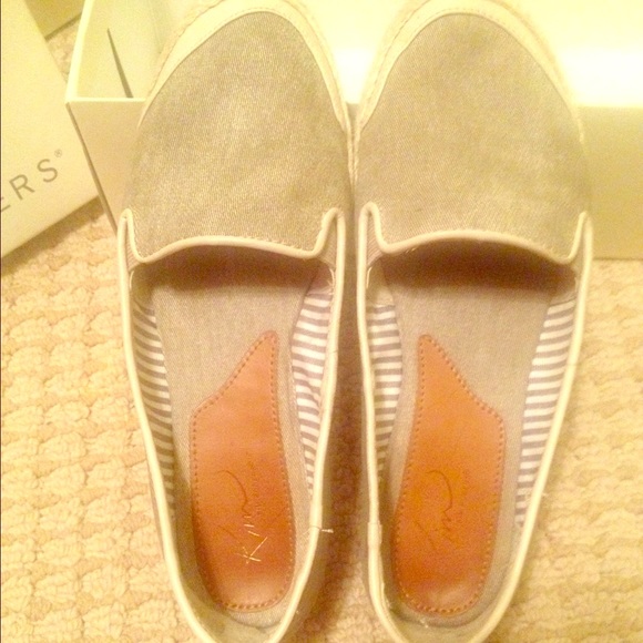 Kim Rogers natural colored slip ons!