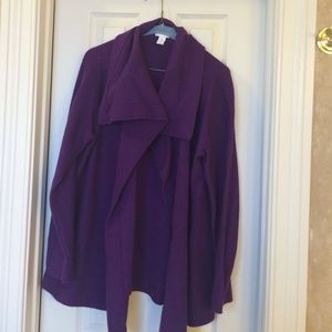 Purple Chicos Jacket. Size 2 (Med, 12-14). $40