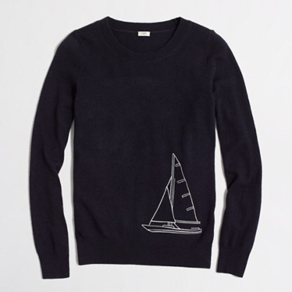 J. Crew sailboat sweater