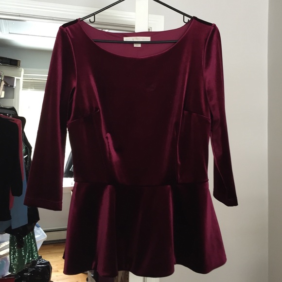 Fitted peplum top