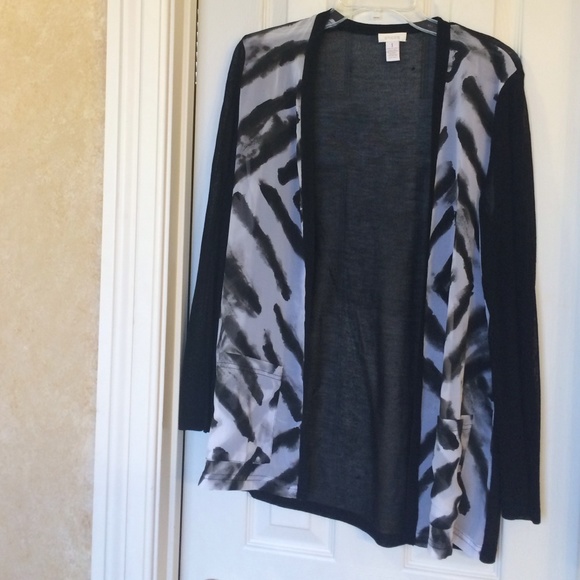 Chicos lightweight black and white sweater - Picture 1 of 1