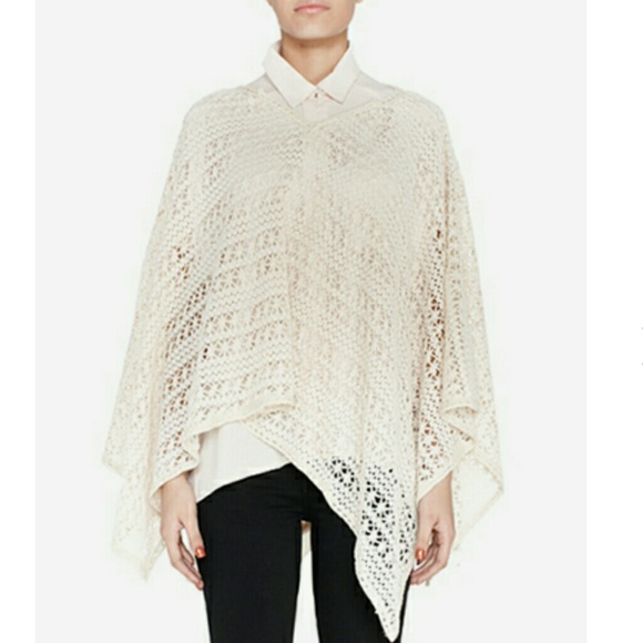 Boho Chic Crochet Poncho - Picture 2 of 2