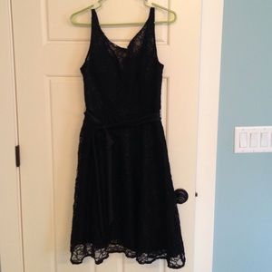 Black lace cocktail dress!