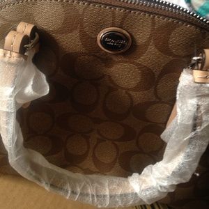 Peyton Mini Coach Signature Satchel