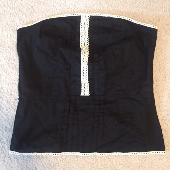 "Twenty one" brand tube top with pearls