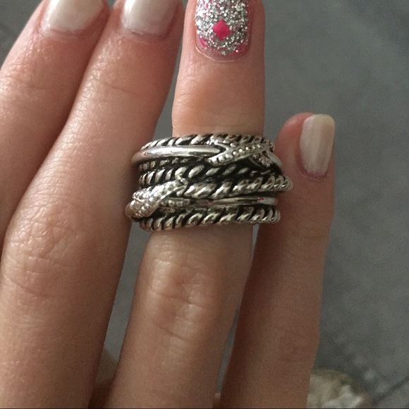 Sterling silver ring.