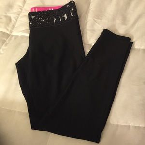 Pink ultimate reversible yoga leggings