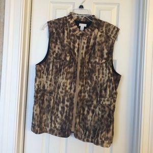 Chicos animal print vest