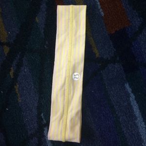 Yellow lululemon headband