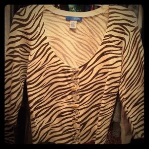 Zebra cardigan
