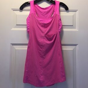 Hot pink Lululemon workout tank top