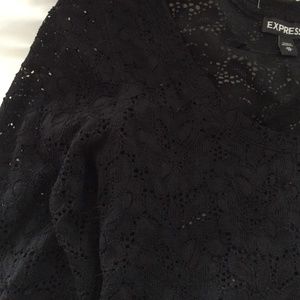 black lace long sleeve