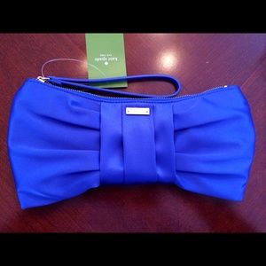 Kate Spade Bow Zip Pocket (Blue)