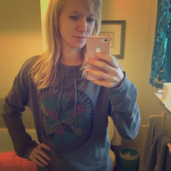 Gray design hoodie