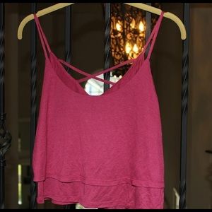 Pacsun maroon crop top