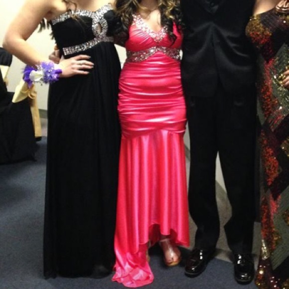 Coral mermaid prom dress - Picture 2 of 2