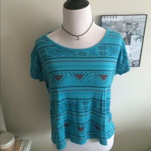Tribal print tee from Tilly's