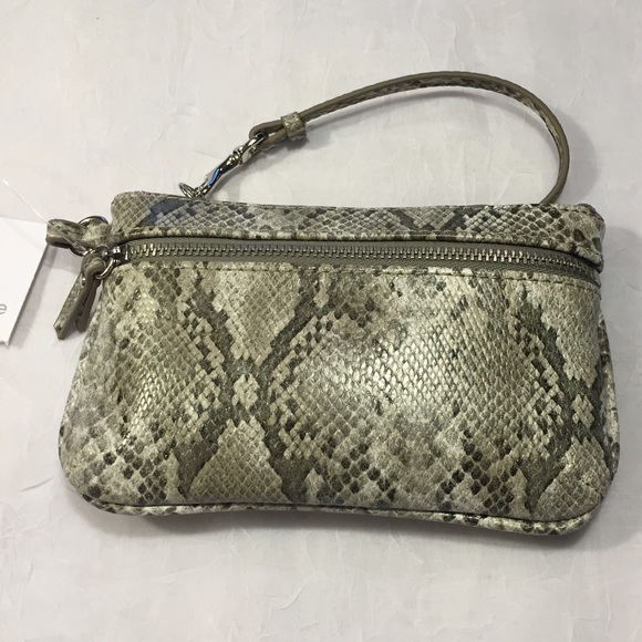 Liz Claiborne Handbags - Grey snakeskin wristlet
