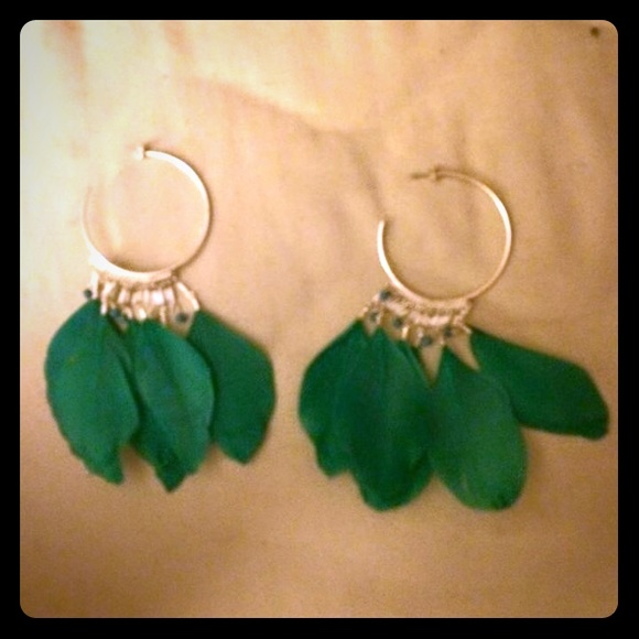Feather earrings