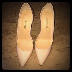 Nude Pointy Toe d'Orsay Pumps