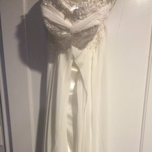 SALE!! Slightly off white Prom Dress