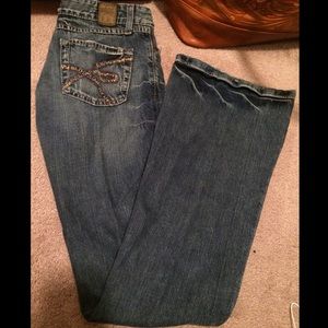 BKE distressed jeans.
