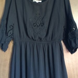 Black going out dress with lace detail