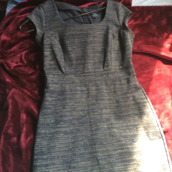 Black dress with gold highlights