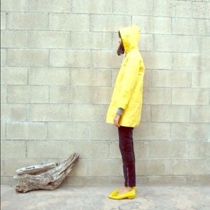 Anthropologie style green raincoat!