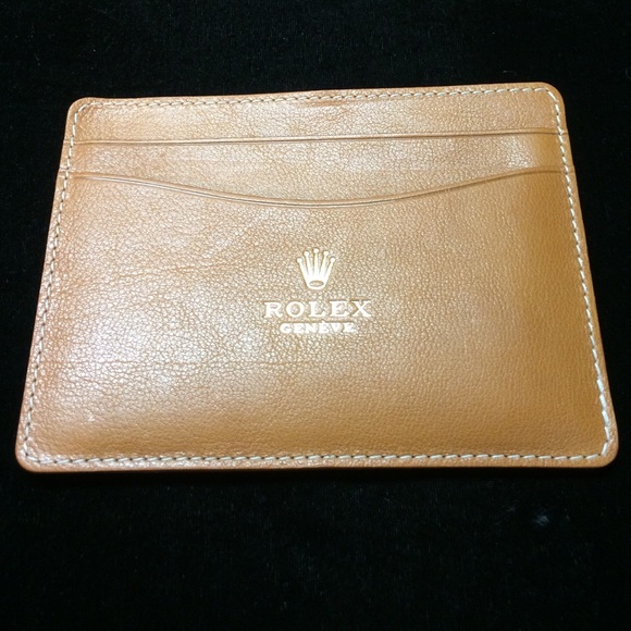 Rolex Jewelry - Rolex Tan Color Credit Card Holder-Never Used