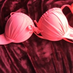 Push up pink bathing suit top