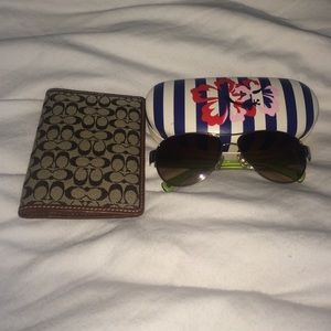 Coach sun glasses and wallet