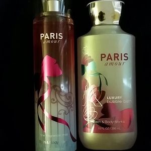 Paris perfume and shower gel
