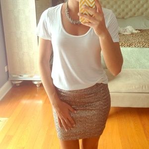 Sequin bandage skirt