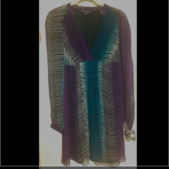 ARMANI EXCHANGE SILK DRESS ANIMAL PRINT ⭐️⭐️⭐️⭐️ - Picture 1 of 4